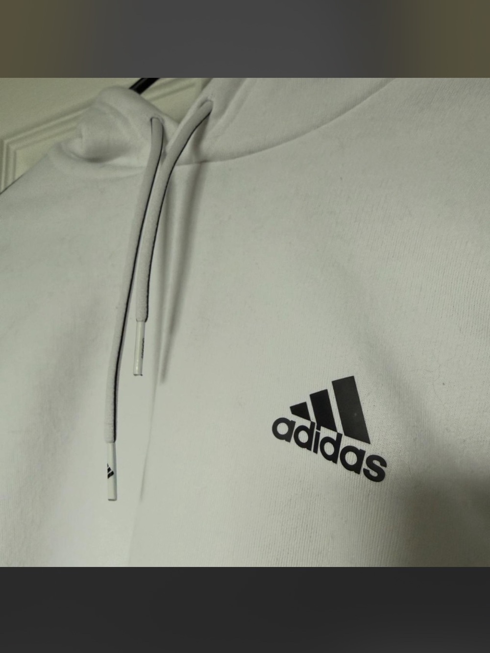 adidas women's loose-fit cropped hoodie, size small - Picture 7 of 7